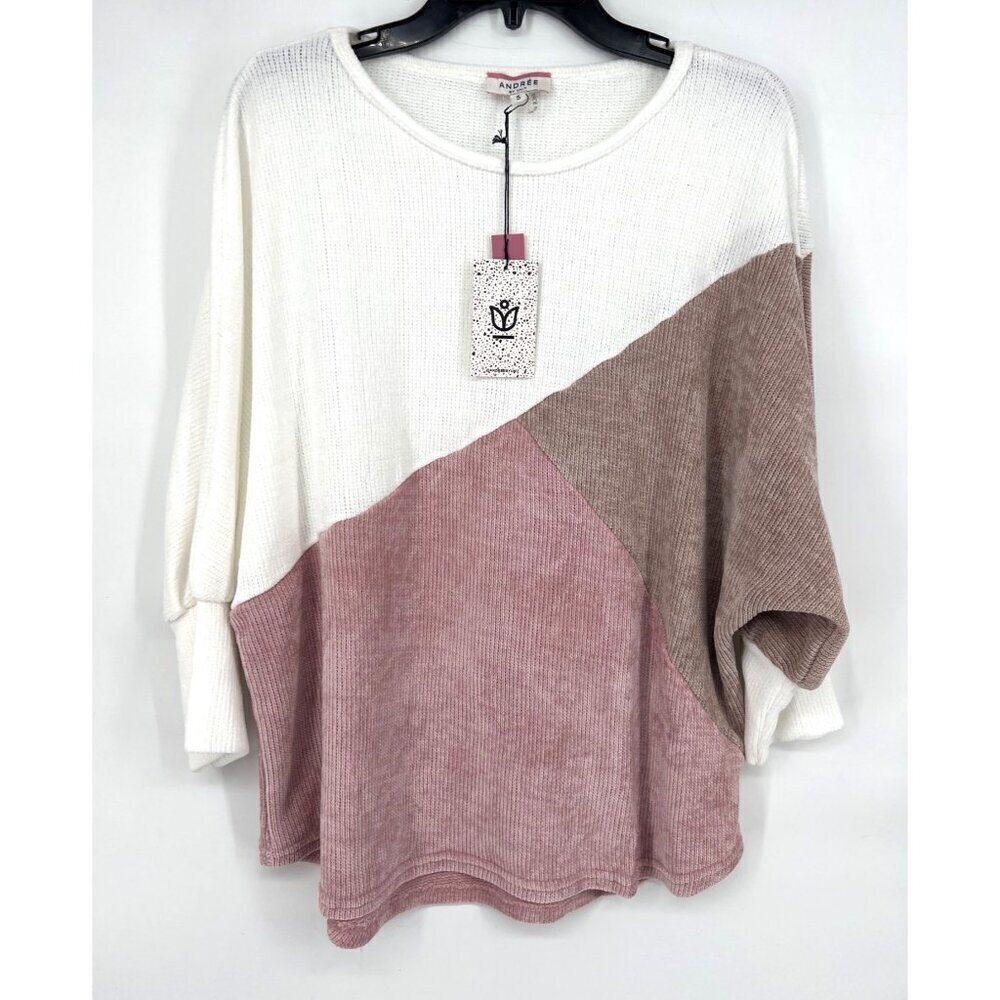 Andree by Unit Womens Velour Pullover Sweater Size Small 80s Style